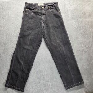 Vintage RK Rich Kids Jeans Mens 36X34 Black Straight Baggy Hip Hop Y2K Denim